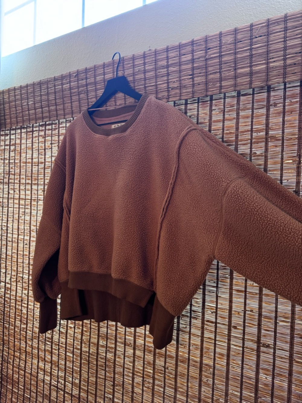 Free People We the Free Cozy Camden Sweatshirt in Sandstorm Sz Sm - Picture 6 of 13